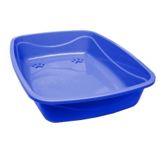 Bandeja Higiênica Pet Injet Luxo Patas para Gatos Azul