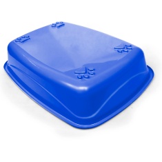 Bandeja Higiênica Pet Injet Luxo Patas para Gatos Azul