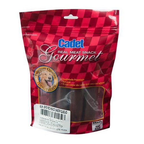 Osso Bife Cadet Gourmet para Cães sabor Queijo recheado 6un