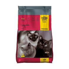 Ração Original Three Cats para Gatos Castrados - 3 kg