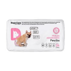 Fralda Higiênica Dogs Care Ecofralda para Cães Fêmeas 24 unidades