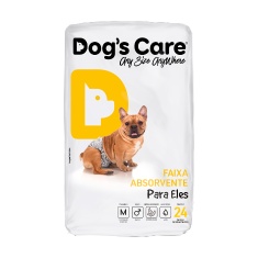 Fralda Higiênica Dogs Care Ecofralda para Cães Machos 24 unidades