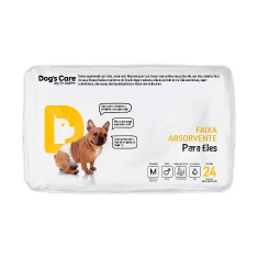 Fralda Higiênica Dogs Care Ecofralda para Cães Machos 24 unidades