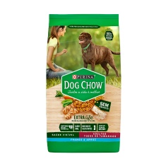 Ração Dog Chow para Cães Adultos de Porte Médio e Grande Sabor Carne, Frango e Arroz
