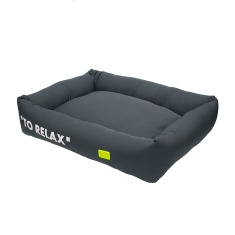 Cama Lisa Retangular Microfibra Urban Puppy para Cães e Gatos Cinza