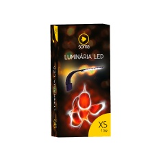 Luminária LED 10W X5 Preta para Aquário Soma - 220 v