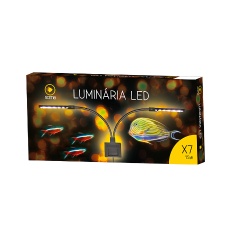 Luminária LED 15W X7 Preta para Aquário Soma