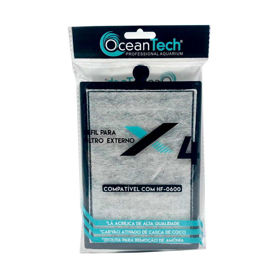 Refil de Filtro Externo HF0600 para Aquário Ocean Tech