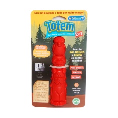Brinquedo Mordedor Pet Games Totem Nylon Vermelho para Cães