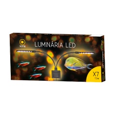 Luminária Soma LED X7 15W para Aquário Branco