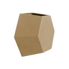 Vaso Vasart de Parede Colmeia 30x30 Camurça