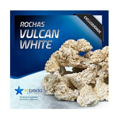 Rocha Vulcânica Mbreda Vulcan Branca para Aquários Marinhos