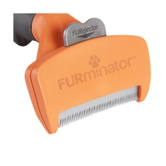 Rasqueadeira Furminator Laranja para Cães de Médio Porte e Pelo Curto