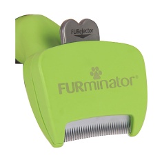 Rasqueadeira Furminator Verde para Cães de Pequeno Porte e Pelo Longo