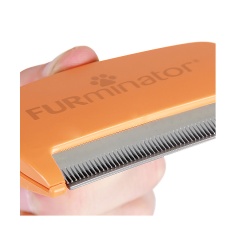 Rasqueadeira Furminator Laranja para Cães de Médio Porte e Pelo Longo