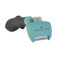 Rasqueadeira Furminator Verde Pequeno para Gatos de Pelo Longo