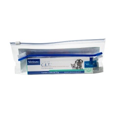 Kit de Saúde Oral Virbac Pasta e Escova para Cães e Gatos