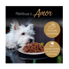 Ração Úmida Cesar Sachê Cortes Selecionados Carne Assada ao Molho para Cães Adultos 85g