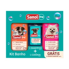 Kit Sanol Dog de Shampoo, Colônia e Condicionador