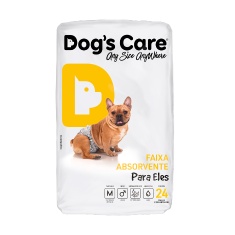 Fralda Higiênica Dogs Care Ecofralda para Cães Machos 24 unidades