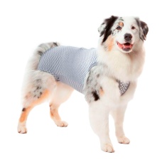 Roupa Cirúrgica Pet Med Ultra Light Regular Geo Cinza para Cães