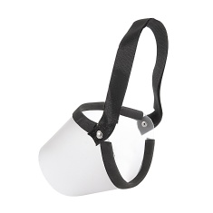 Focinheira Dog Jireh para Cães Branco e Preto