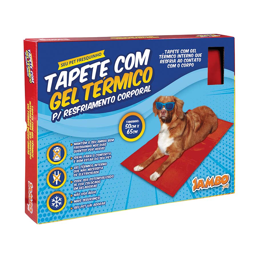 Tapete com Gel Térmico Jambo 2 em 1 para Cães e Gatos