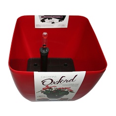 Vaso Autoirrigável Okla Oxford Vermelho 3L