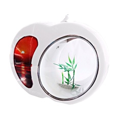 Aquário Sun Sun Mini Bivolt com Porta Retrato Branco para Peixes