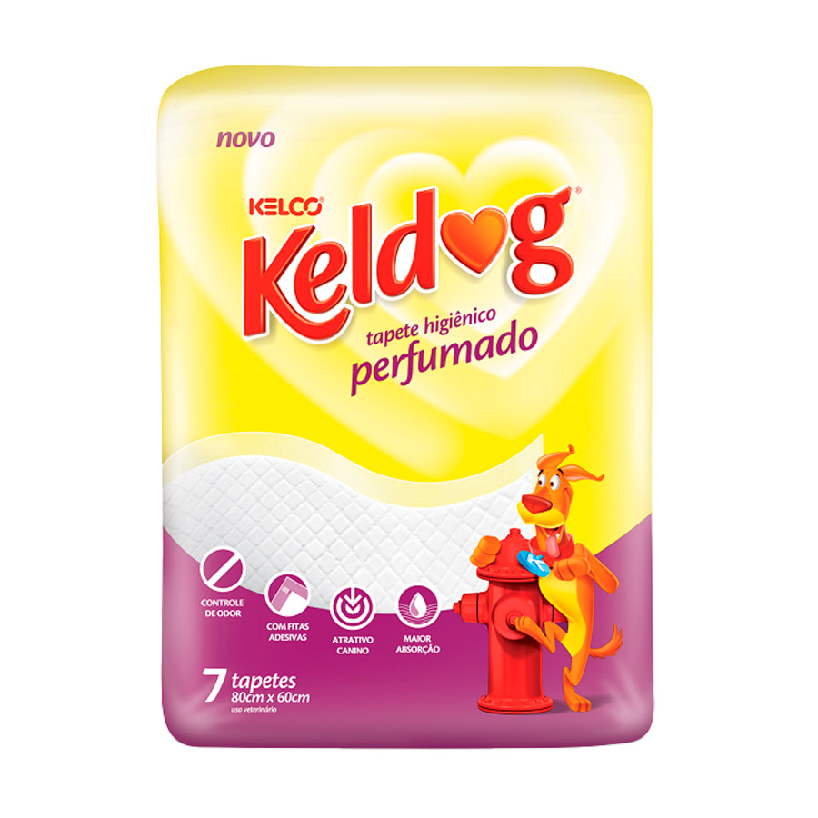 Tapete Higiênico Keldog Perfumado para Cães 7 Unidades