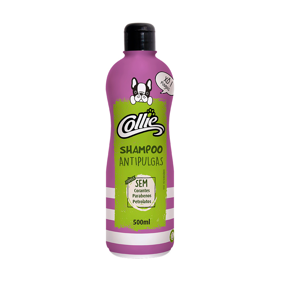 Shampoo Collie Antipulgas para Cães 500ml Petz
