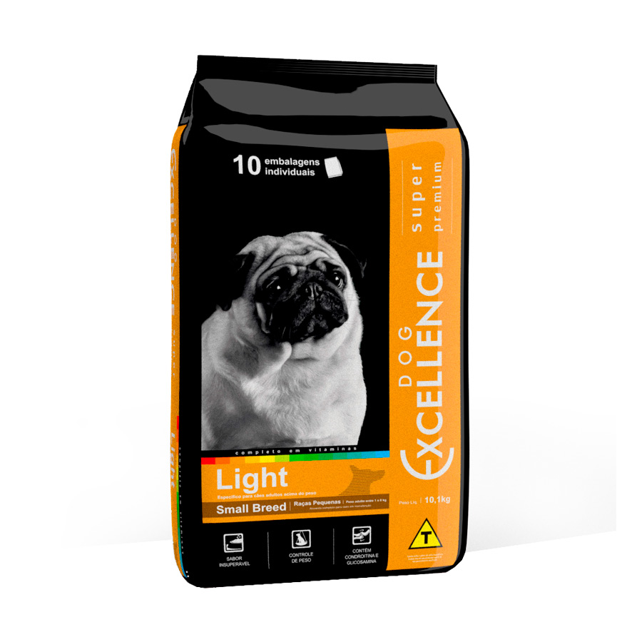 Ração Excellence Light para Cães Adultos de Porte Pequeno Sabor Frango e Arroz