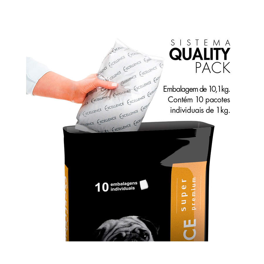 Ração Excellence Light para Cães Adultos de Porte Pequeno Sabor Frango e Arroz