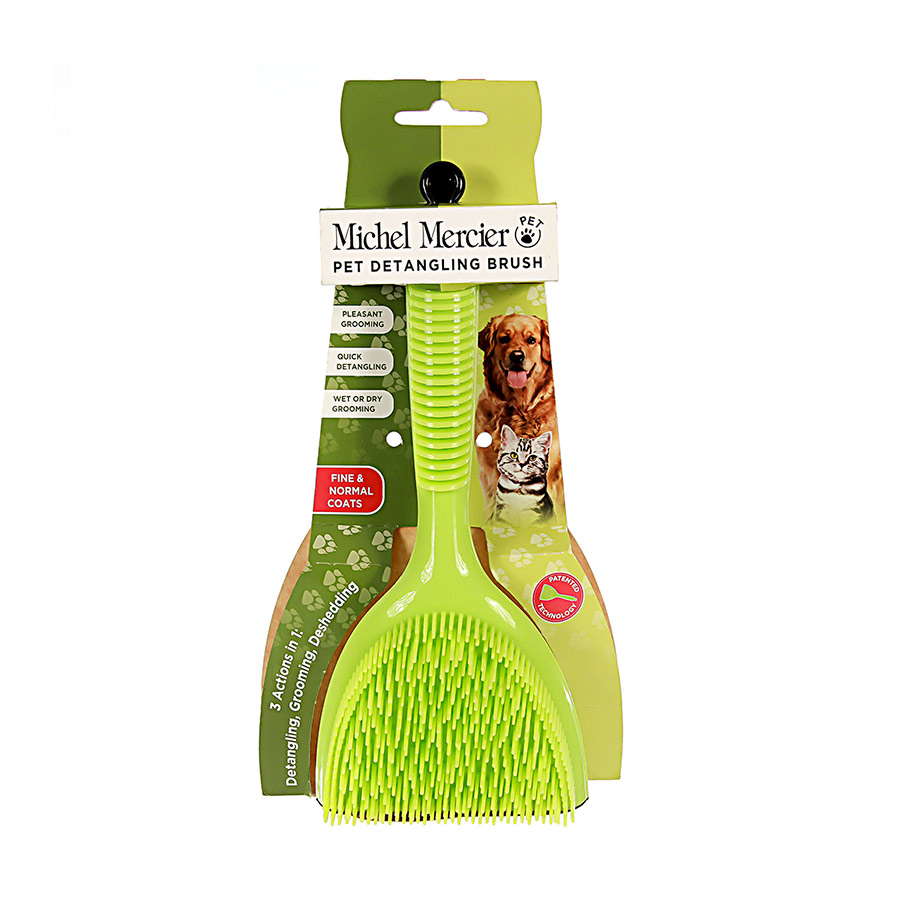 Escova Desembaraçadora para Cães Michel Mercier Verde