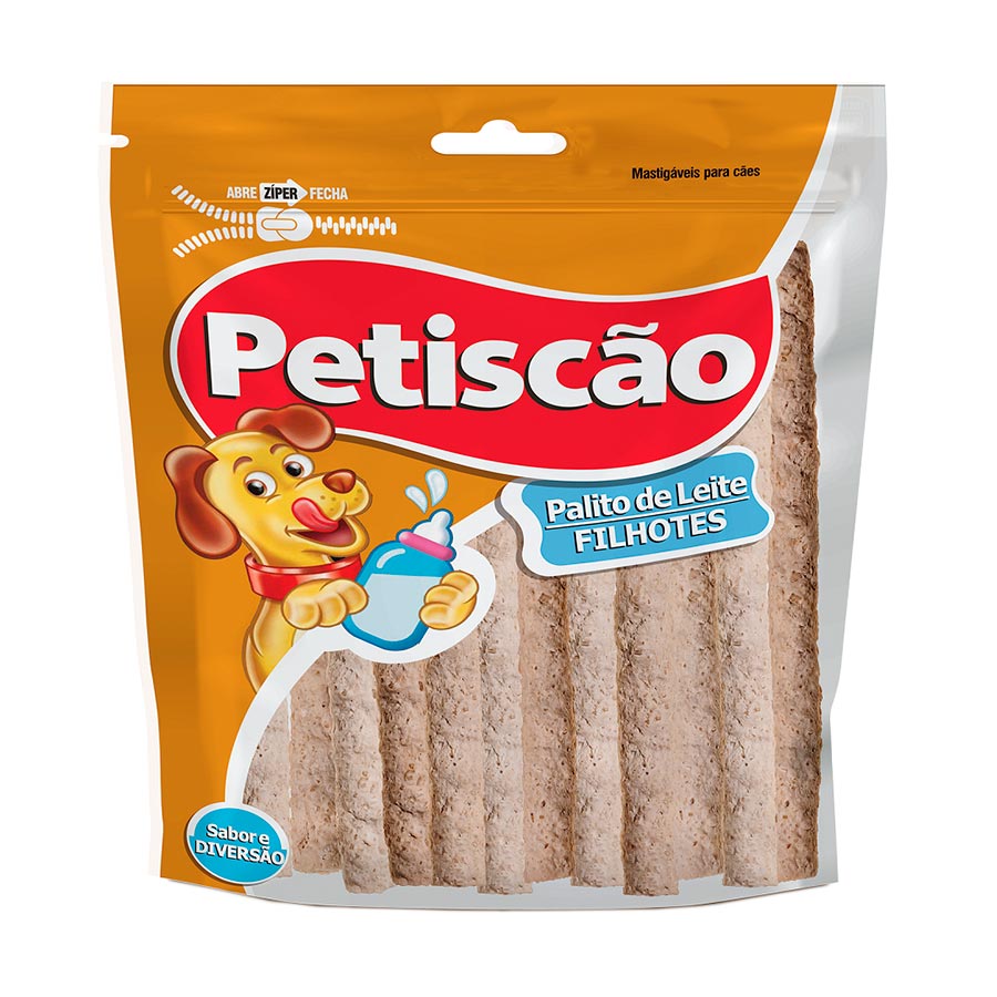 Petisco Petiscão Osso Palito de Leite para Cães 100g