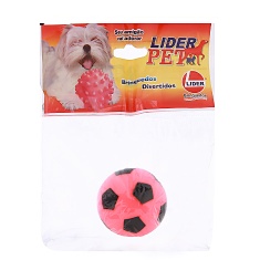 Brinquedo Líder Pet Bola de Futebol para Cães - Cores Sortidas