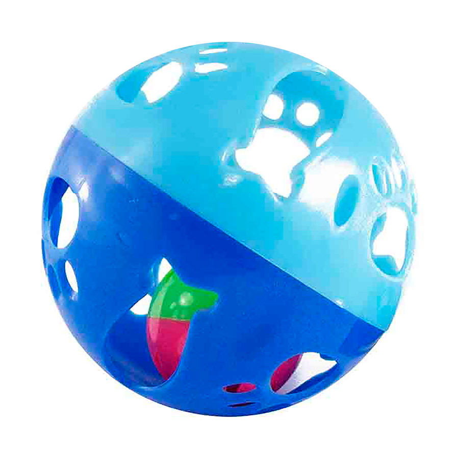 Brinquedo para Gatos Western Bola de Plástico com Guizo - Cores Sortidas