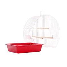 Gaiola para Pássaros Arco Top Vermelha Monaco