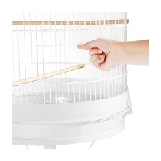 Gaiola Monaco Piu Piu com Pedestal e Rodas para Pássaros