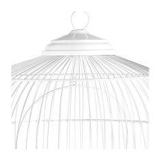 Gaiola Monaco Piu Piu com Pedestal e Rodas para Pássaros