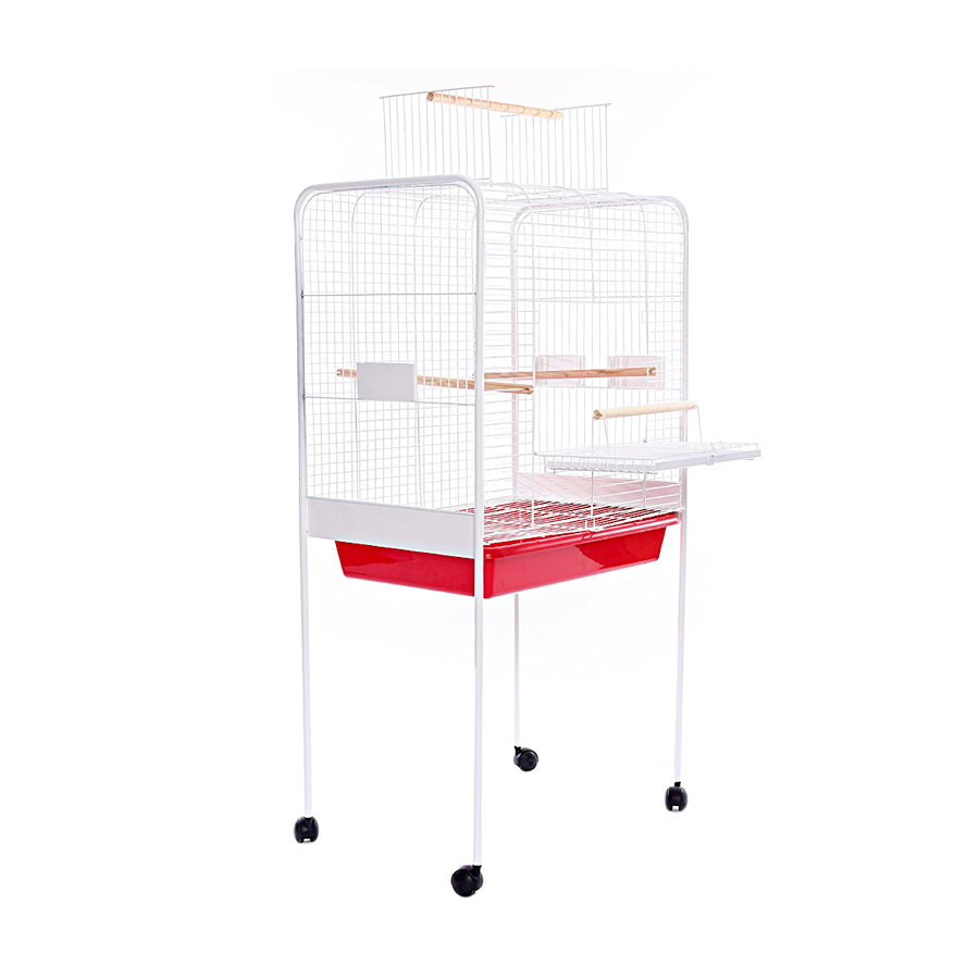 Viveiro Monaco Tubular para Pássaros Vermelho