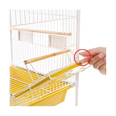 Viveiro Monaco Mini Malha Fina para Pássaros Amarelo
