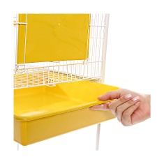 Viveiro Monaco Mini Malha Fina para Pássaros Amarelo