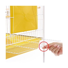 Viveiro Monaco Mini Malha Fina para Pássaros Amarelo