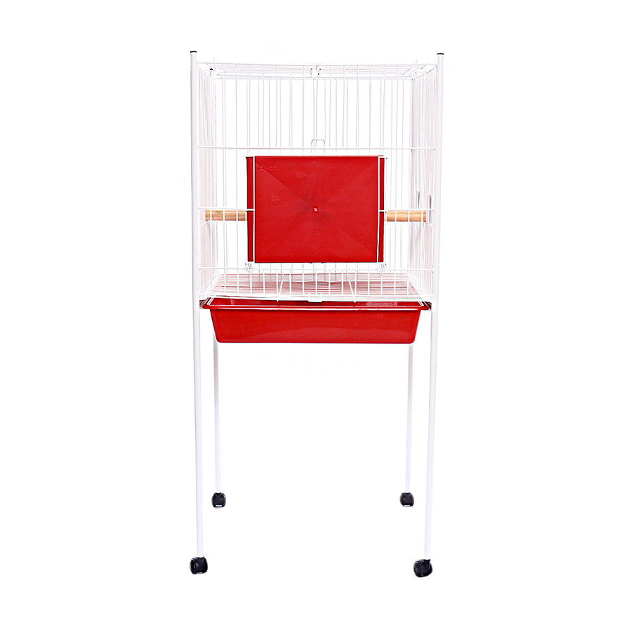 Viveiro Monaco Mini Malha Larga para Pássaros Vermelho
