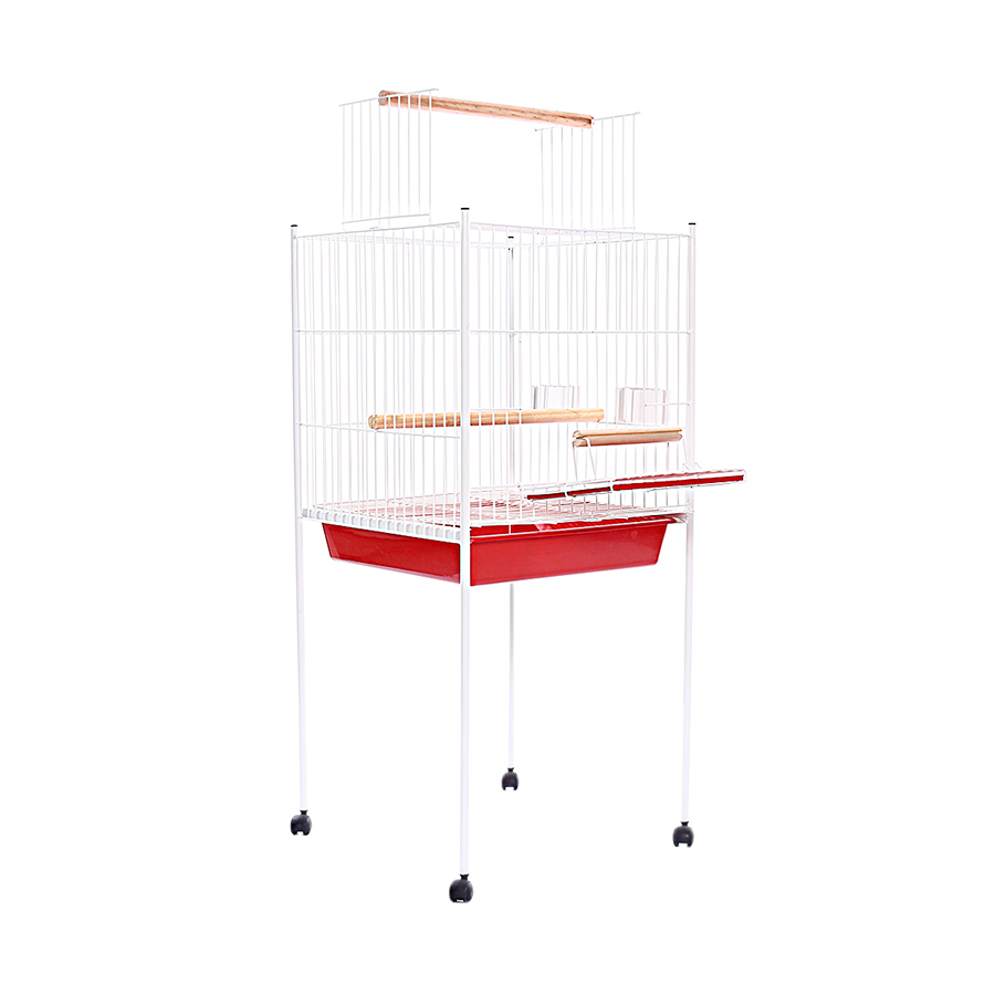 Viveiro Monaco Mini Malha Larga para Pássaros Vermelho