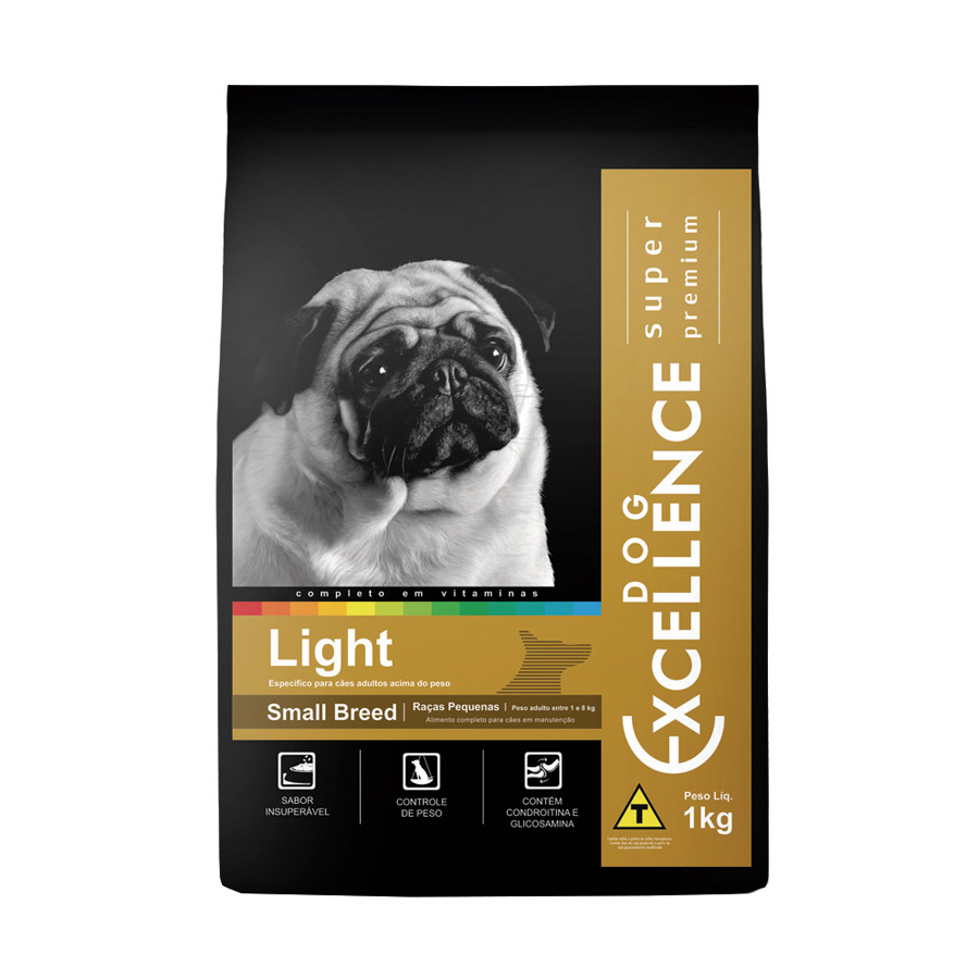 Ração Excellence Light para Cães Adultos de Pequeno Porte Sabor Frango