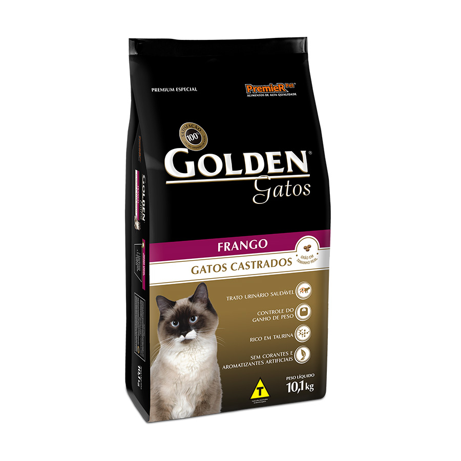 Ração Golden para Gatos Sênior Castrados Sabor Frango