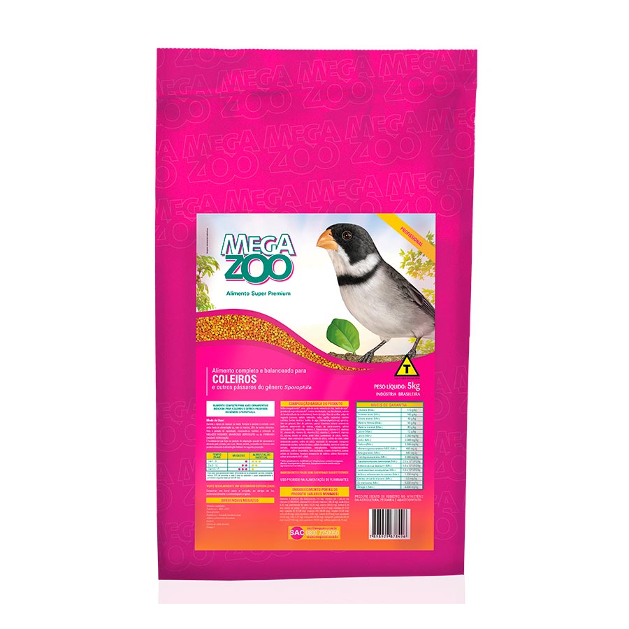 Ração Megazoo para Pássaros Coleiros