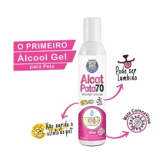 Álcool Gel Alcat Patas de Pets 200ml